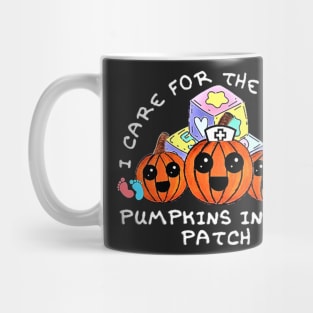 I Care For The Cutest Pumpkins In The Patch (Black) Mug